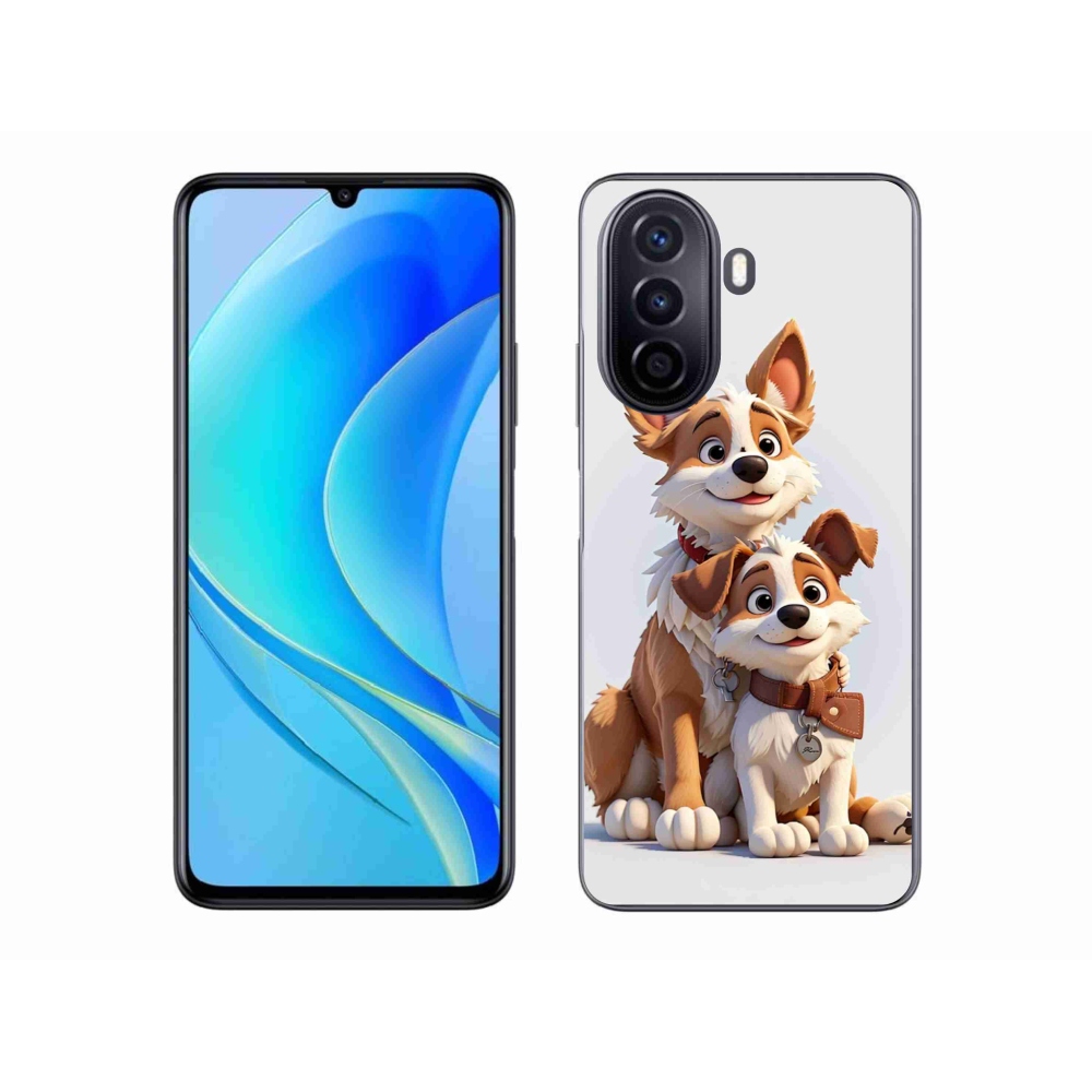 Gél borító mmCase a Huawei Nova Y70-hez - rajzoló kutyák