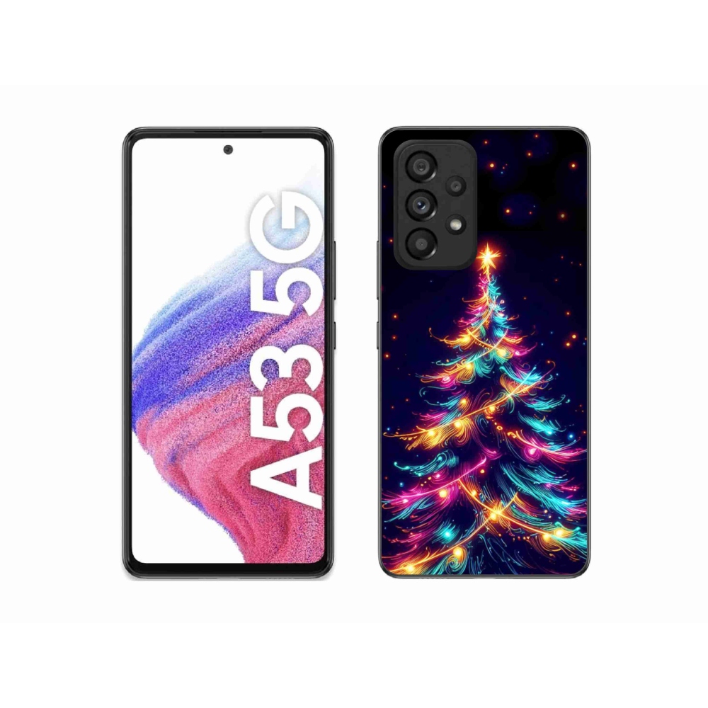 Gél borítás mmCase Samsung Galaxy A53 5G - neon karácsonyfa