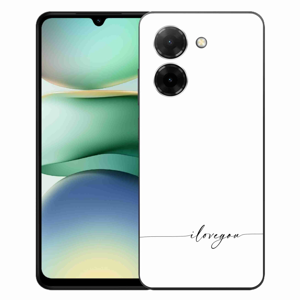 Gél borító mmCase a Xiaomi Redmi A5 (171.7x77.8x8.3mm) - I love you fehér háttérrel