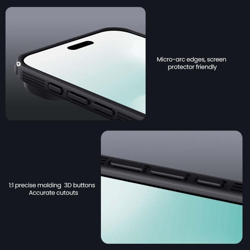 Nillkin CamShield PRO hátlap az Apple iPhone Air készülékhez Átlátszó Fekete