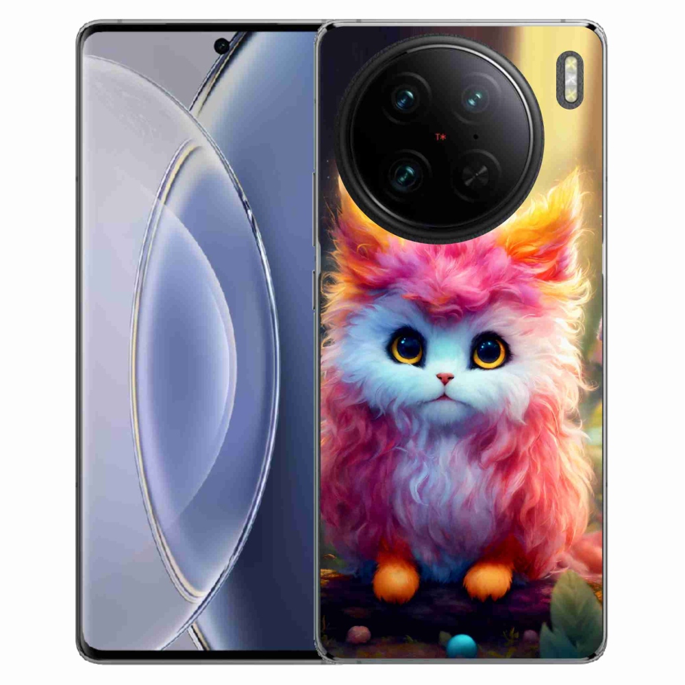 Gélburkolat mmCase a Vivo X90 Pro-n - aranyos cica 5