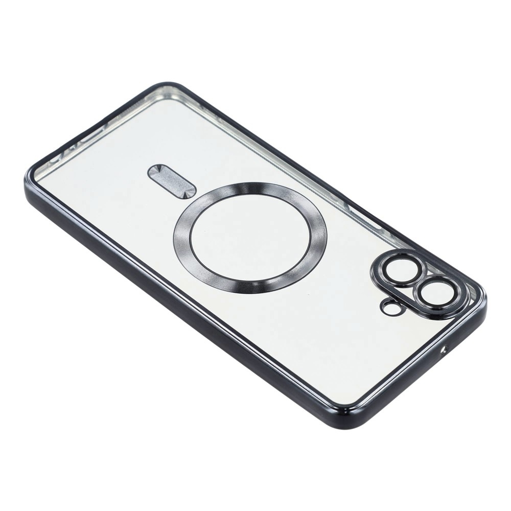 Átlátszó tok kameravédelemmel és MagSafe támogatással Samsung Galaxy A07 4G készülékhez - szürke