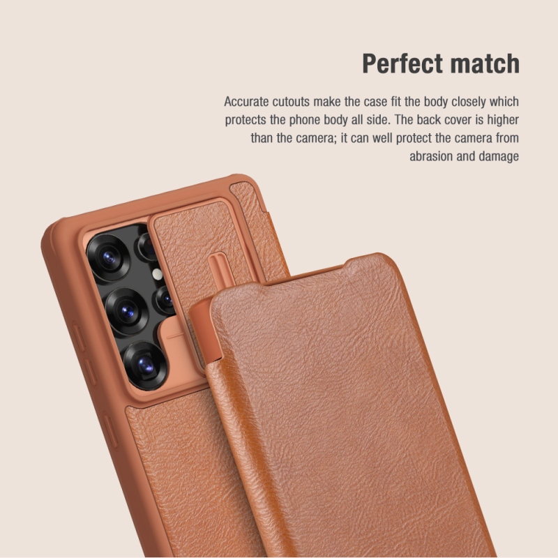 Nillkin Qin Book PRO tok Samsung Galaxy S25 Ultra fekete