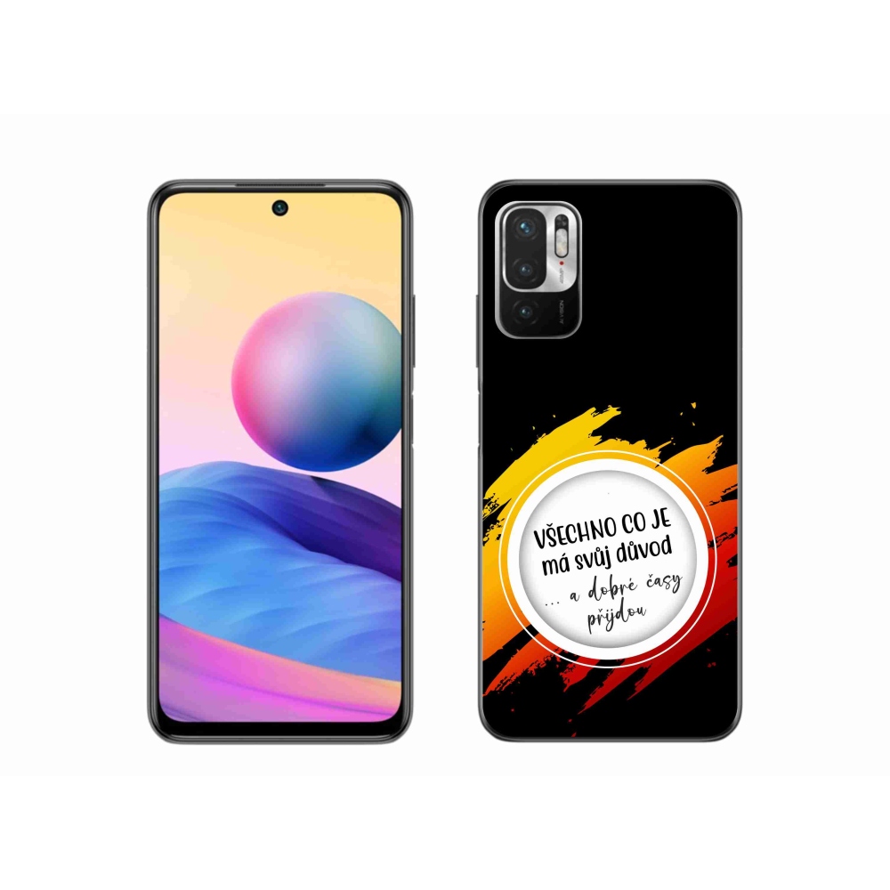 Gél borítás mmCase a Xiaomi Poco M3 Pro/5G számára - idézet 3 fekete háttér
