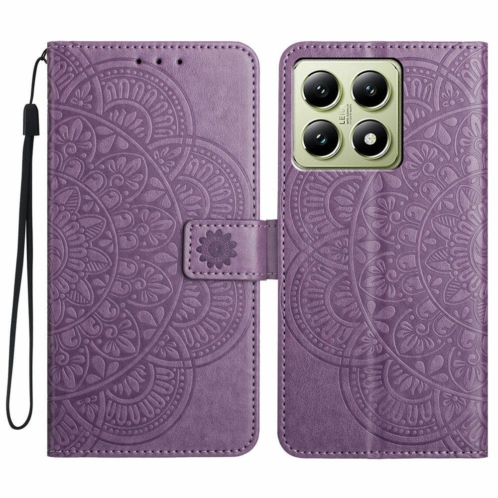 Mandala könyv tok Xiaomi 15T-hez - lila