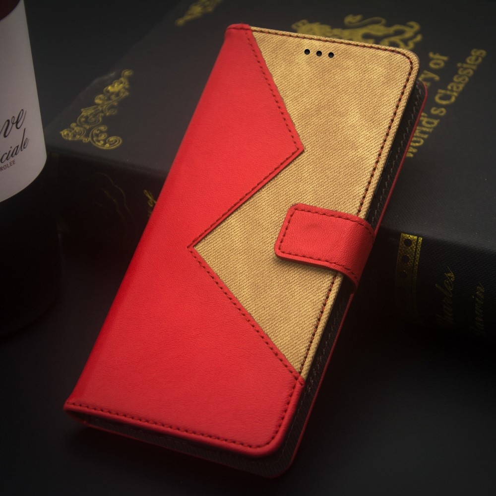 IDEWEI könyvtáska a Realme Note 50 készülékhez - piros színű