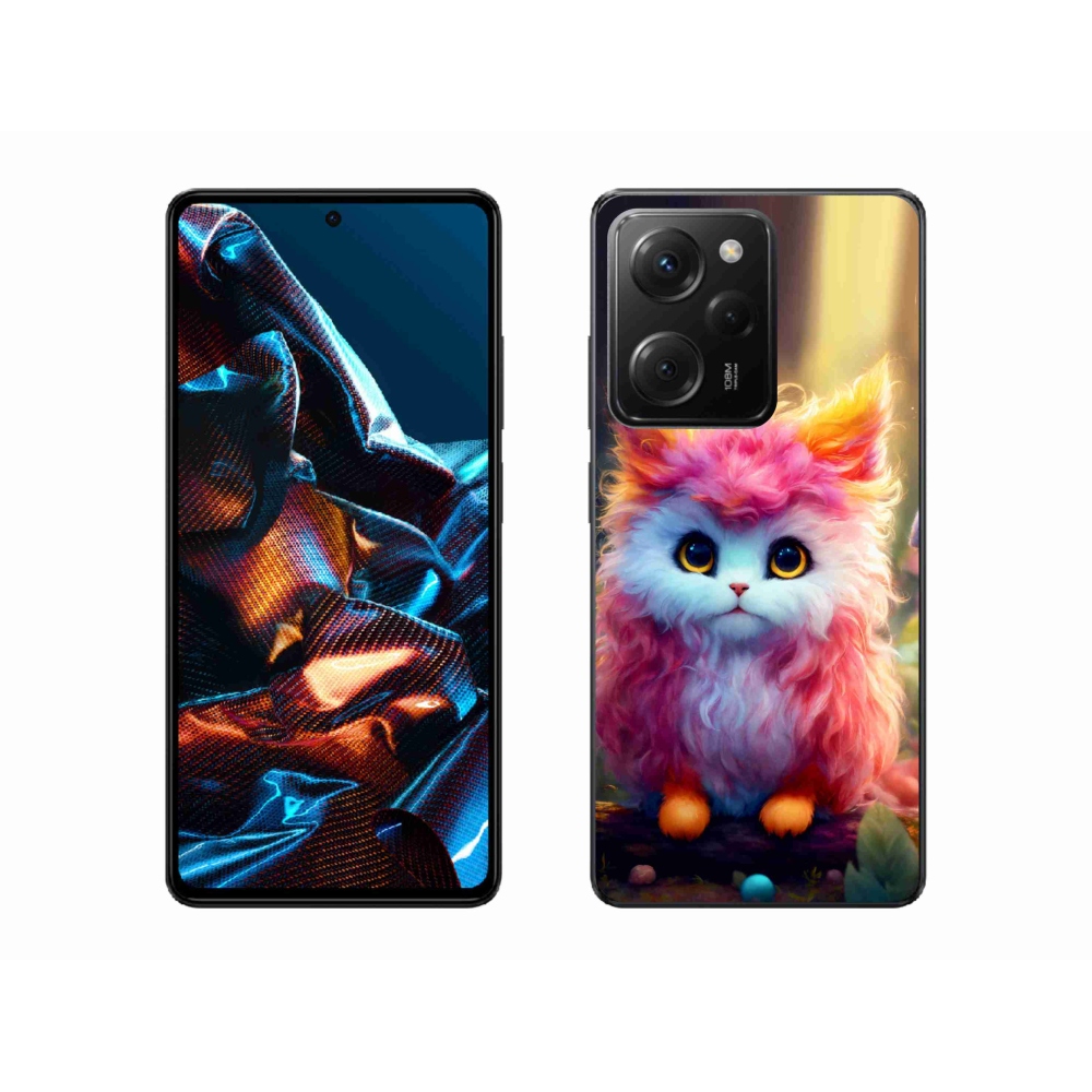 Gél borítás mmCase a Xiaomi Poco X5 Pro 5G számára - aranyos cica 5