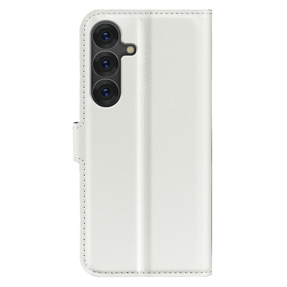 Litchi könyv tok Samsung Galaxy S25+ készülékhez - fehér