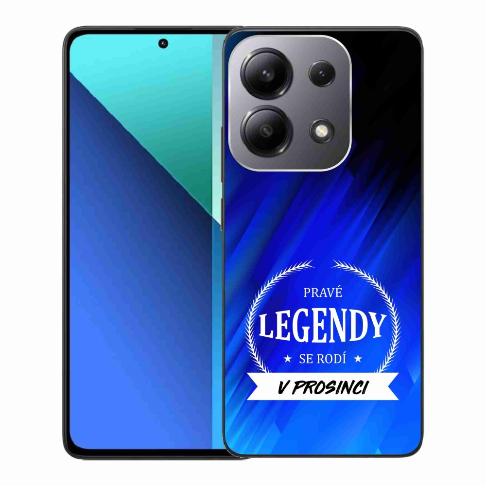 Gél borítás mmCase a Xiaomi Redmi Note 13-on - Legendák decemberi kék háttérrel