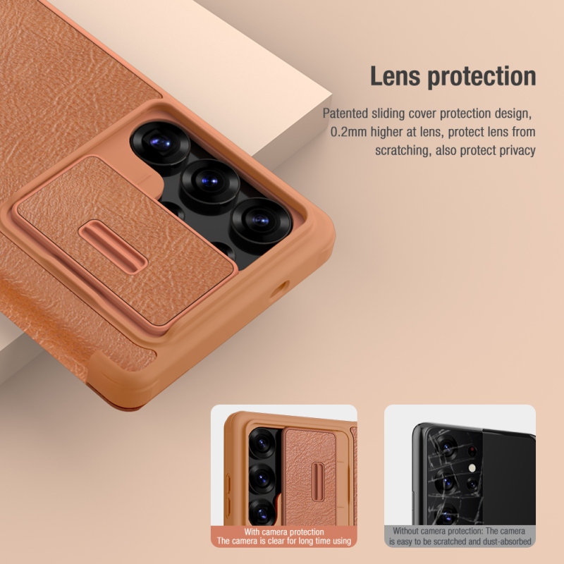 Nillkin Qin Book PRO tok Samsung Galaxy S25 Ultra fekete
