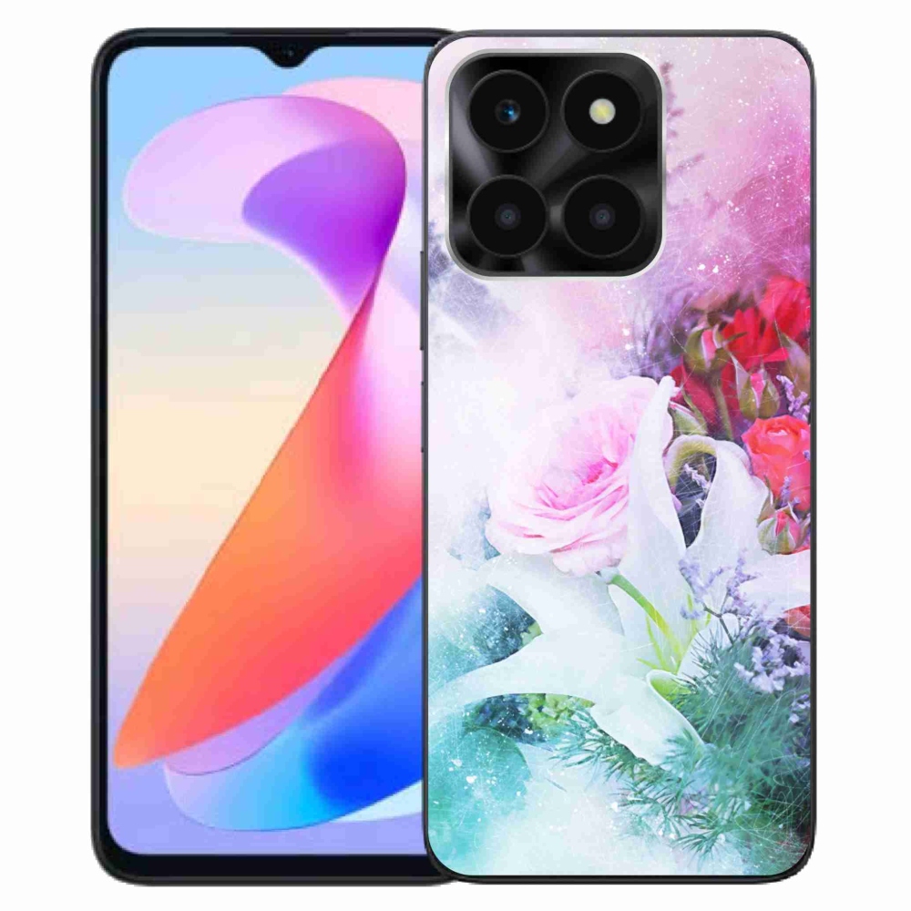 Zselés borítás mmCase a Honor X6a számára - virág 4