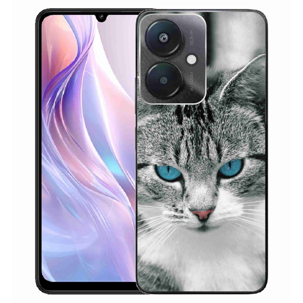 Gél borítás mmCase a Xiaomi Redmi 13C 5G számára - cat view 1
