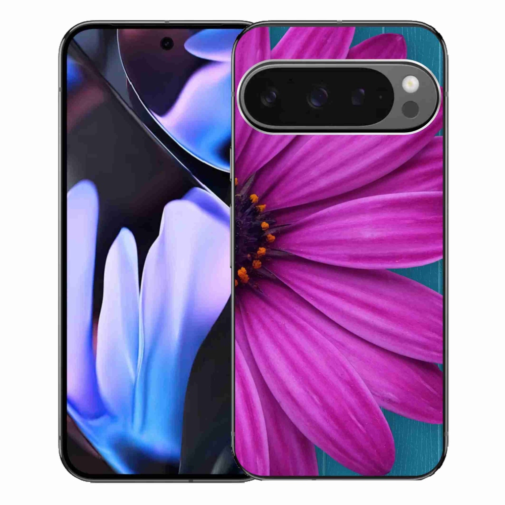 Gél tok mmCase a Google Pixel 9 Pro XL-hez - lila százszorszép