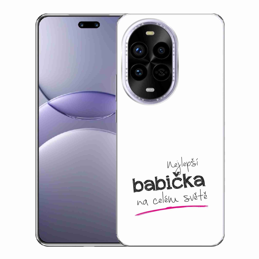 Gél borítás mmCase a Huawei Nova 13 Pro 5G-n - legjobb nagymama 4 fehér háttérrel