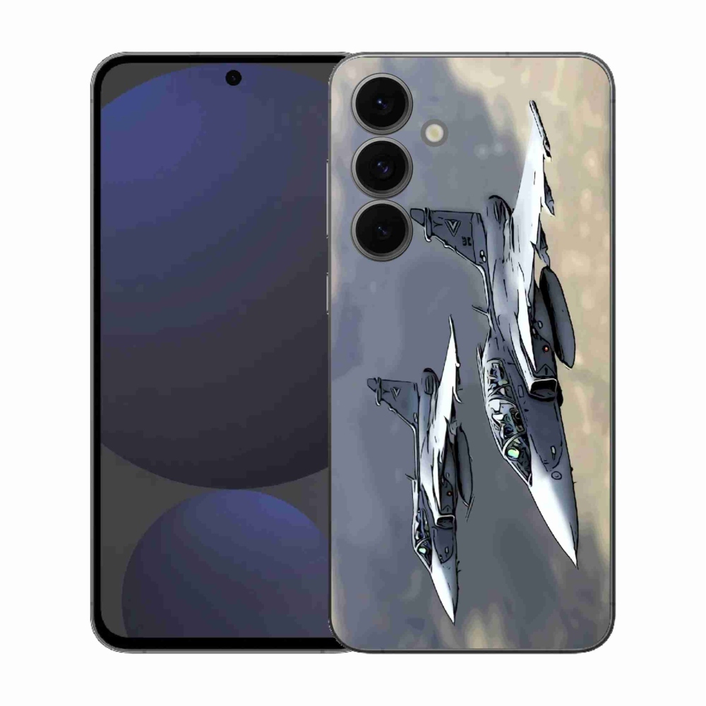 Zselés borítás mmCase Samsung Galaxy S25 FE - vadászrepülőkhöz