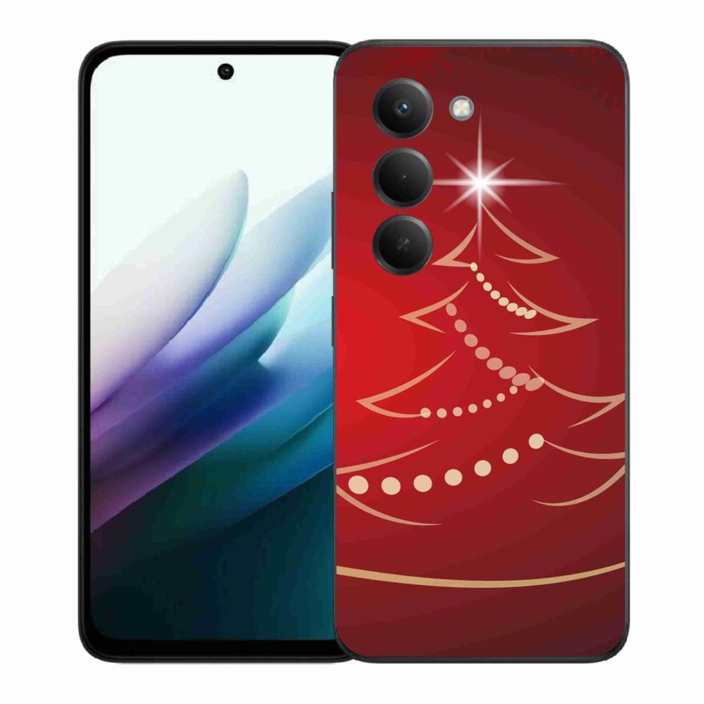 Gél borítás mmCase a Xiaomi Redmi 15 4G/5G (171mm) - karácsonyfa karikatúra karácsonyfa