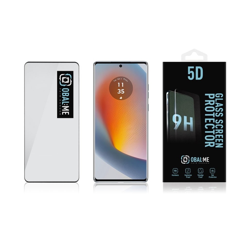 CSOMAG:ME 5D edzett üveg Motorola Edge 50 Fusion Fekete