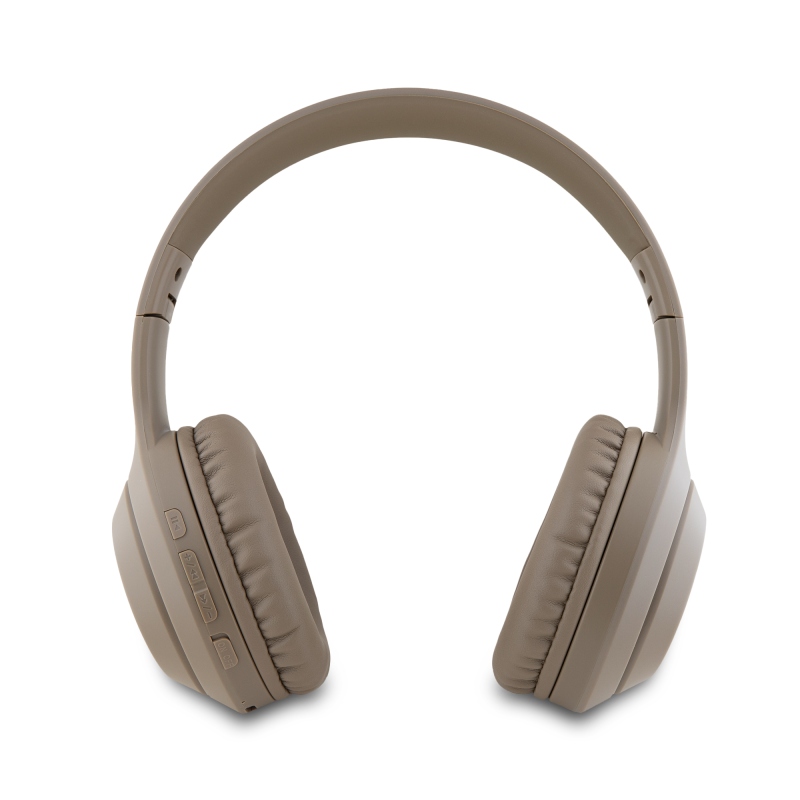 Guess Classic Silver Logo Bluetooth sztereó fejhallgató barna