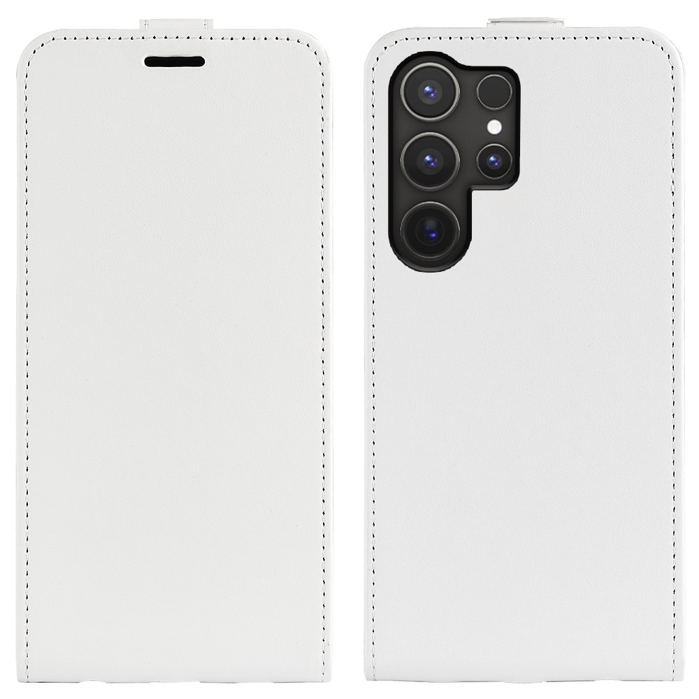 Függőleges könyvtáska Samsung Galaxy S25 Ultra készülékhez - fehér