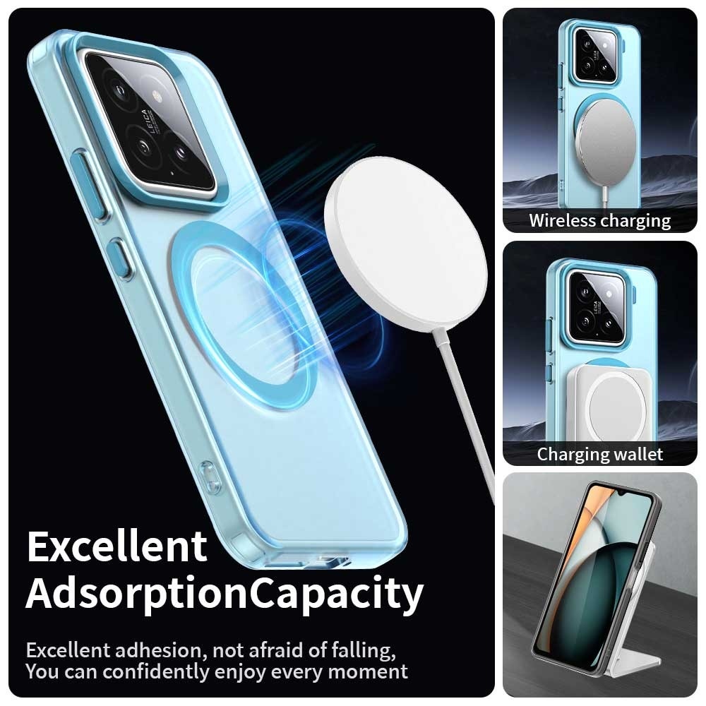 Candy zselés tok MagSafe-val Xiaomi 15 Pro - kék