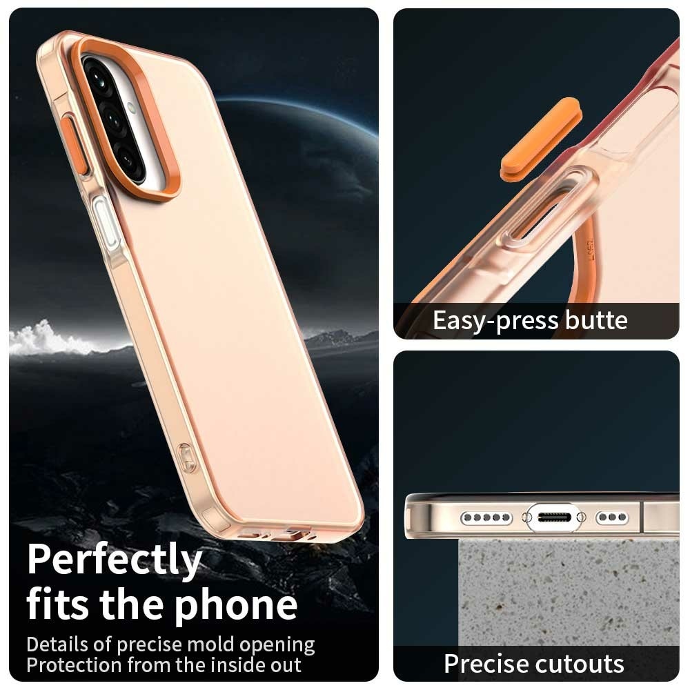 Candy matt zselés tok Samsung Galaxy A26 5G - narancssárga színben