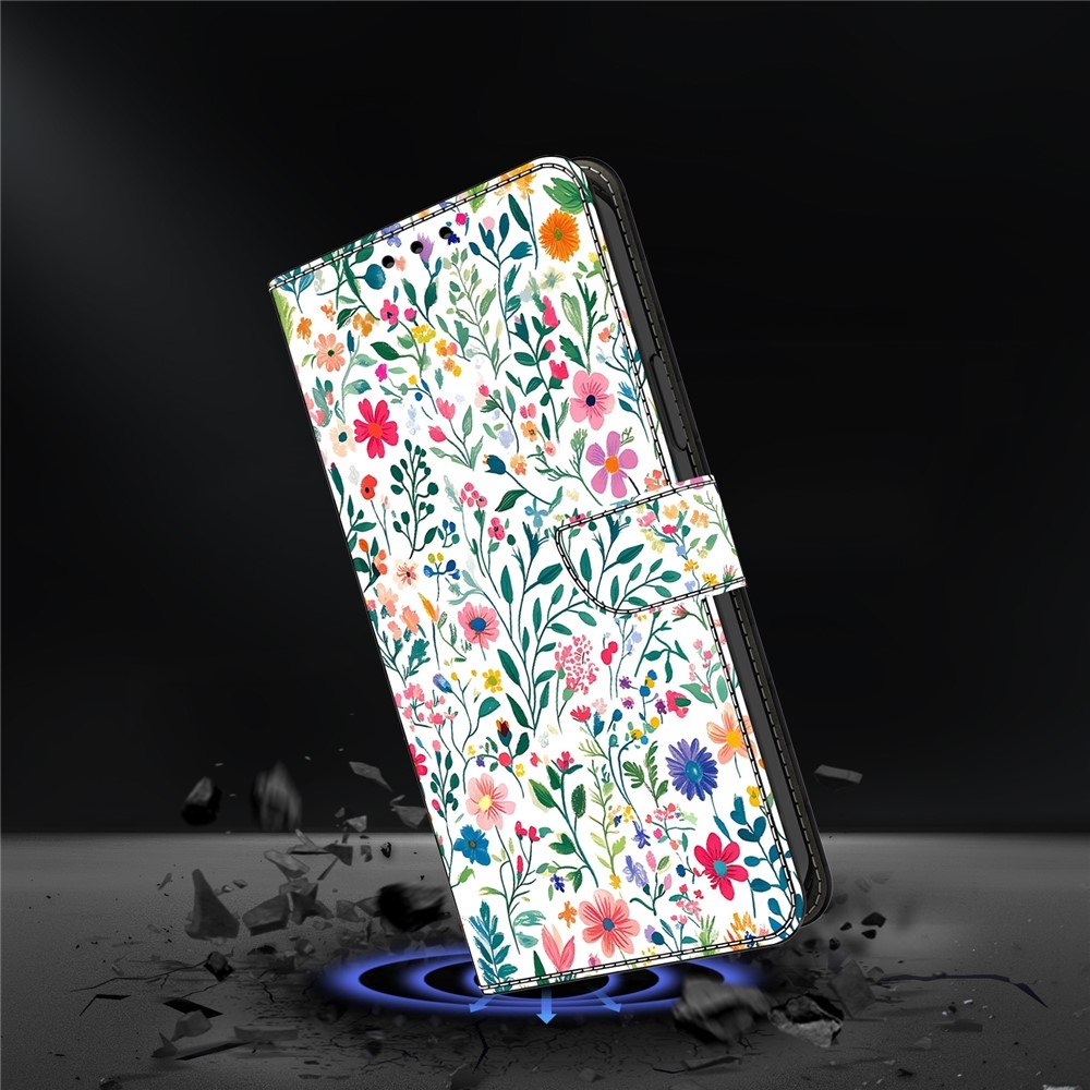 Határozottan könyv tok Samsung Galaxy A17 5G/A26 5G - színes virágok