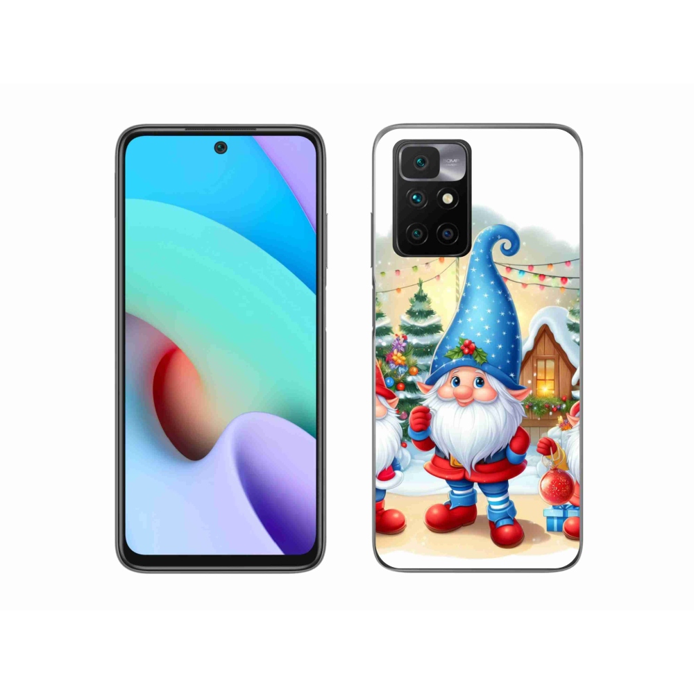 Gél borítás mmCase a Xiaomi Redmi 10/Redmi 10 (2022) - karácsonyi manókhoz