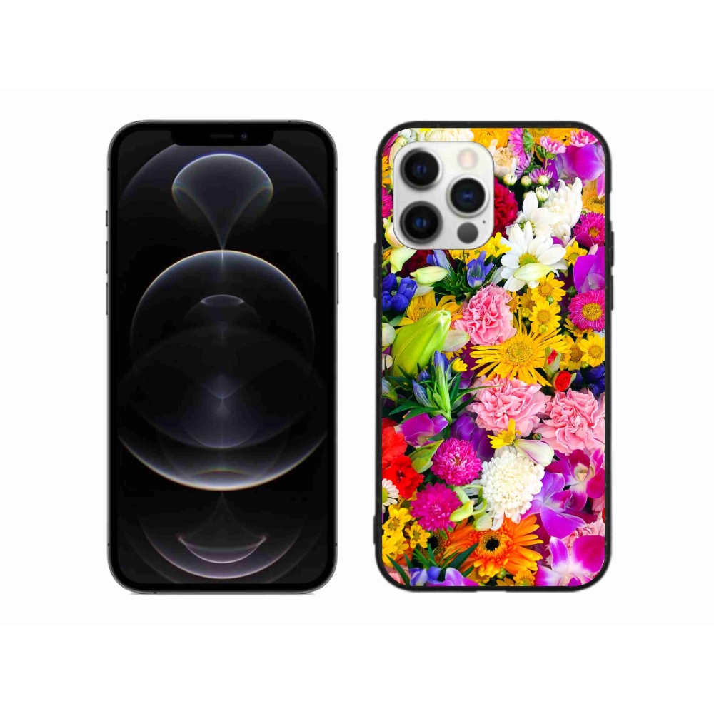Gél borítás mmCase iPhone 12 Pro Max készülékhez - virágok 12