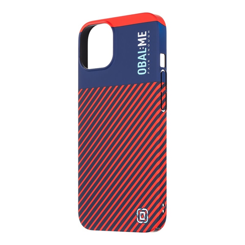 OBAL:ME Flossy Stripes borító Apple iPhone 13 kék/piros készülékhez