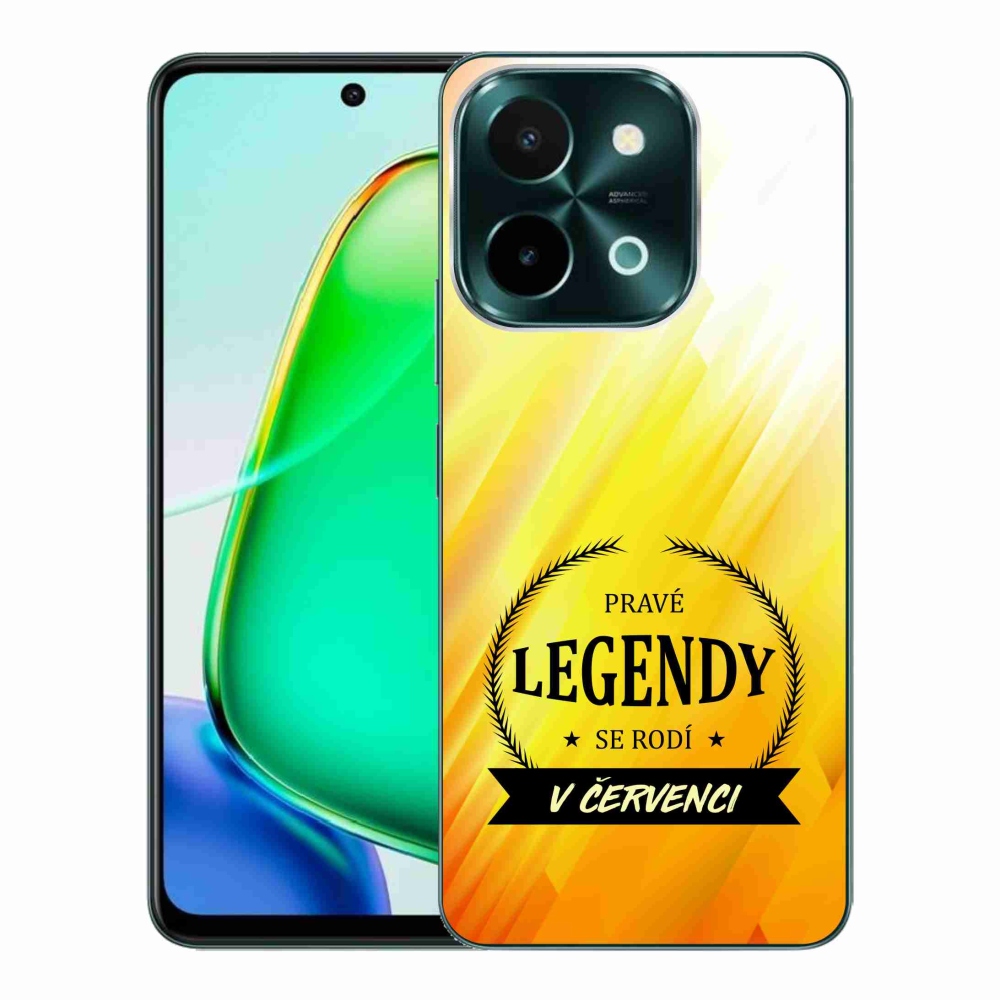 Gel Cover mmCase a Vivo Y28-on - Legendák júliusban sárga háttérrel