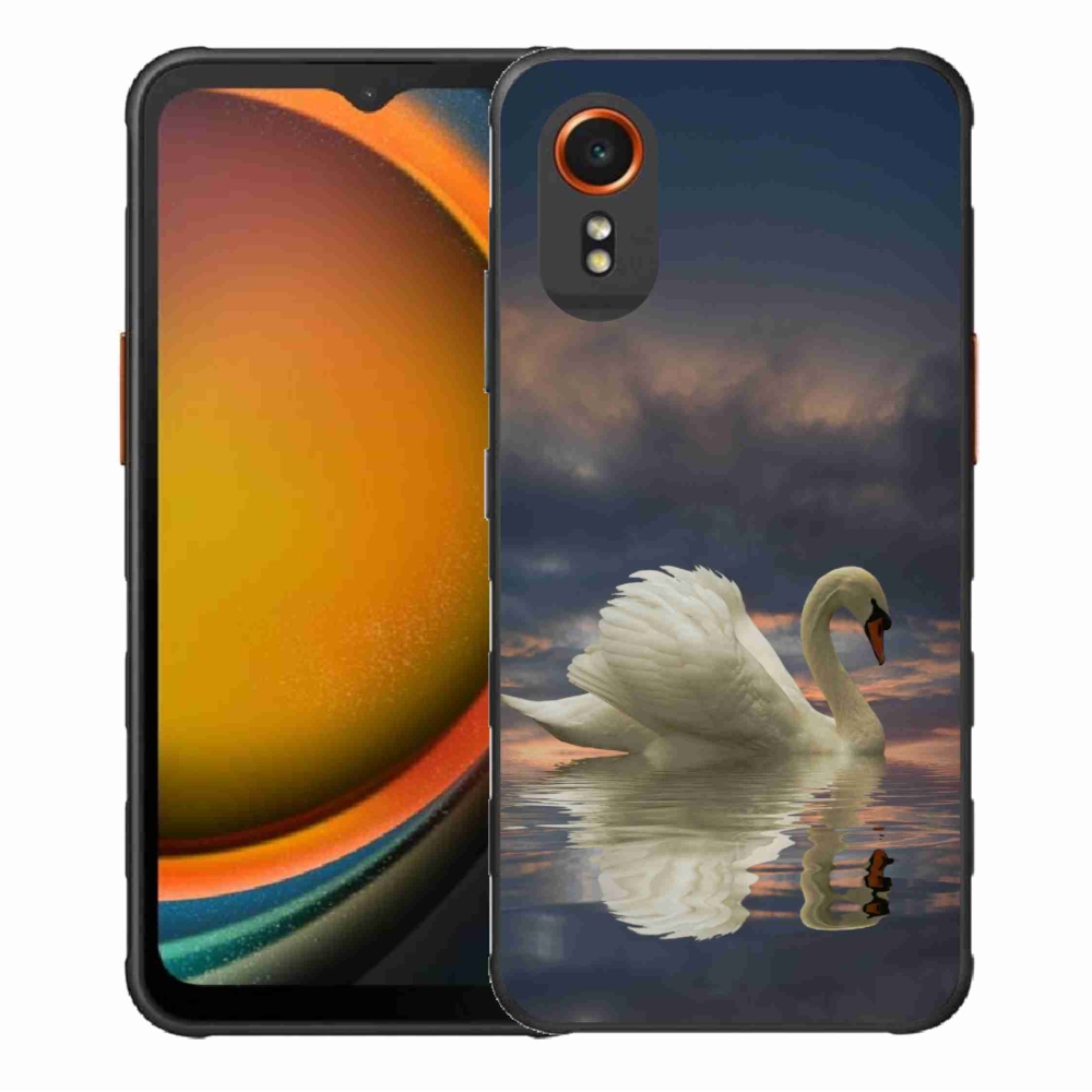 Zselés borítás mmCase Samsung Galaxy Xcover 7 készülékhez - hattyú