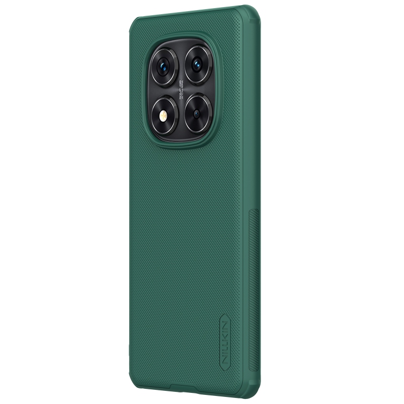 Nillkin Super Frosted PRO hátlap a Xiaomi Redmi Note 14 Pro 5G/Poco X7 5G számára Sötétzöld