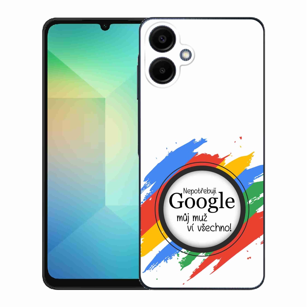 Gél borító mmCase Samsung Galaxy A06 4G - az ember mindent tud fehér háttérrel