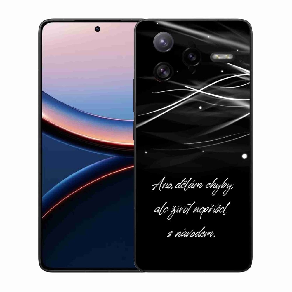 Gél borítás mmCase a Xiaomi Poco F7 Ultra számára - idézem fekete háttér