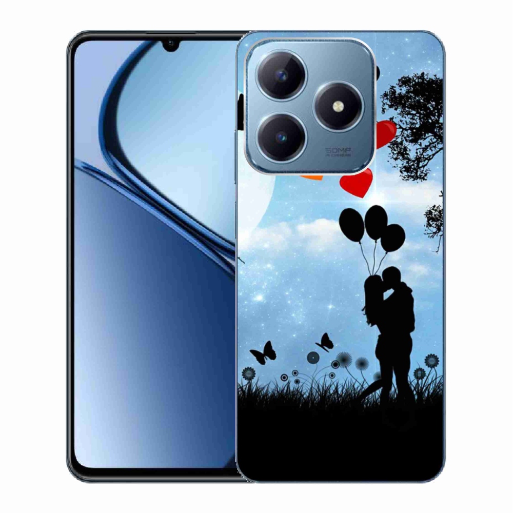 Gél tok mmCase a Realme C63 készülékhez - szerelmespár