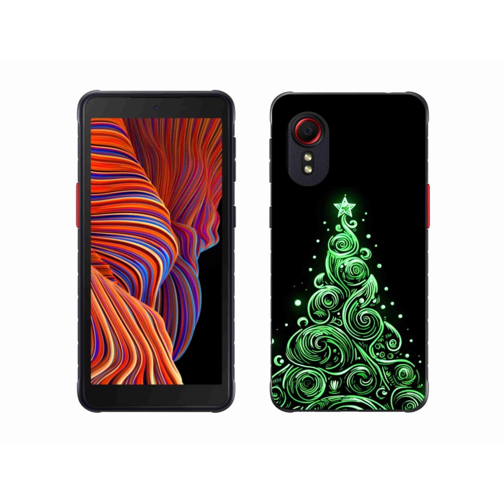 Gél borítás mmCase Samsung Galaxy Xcover 5 - neon karácsonyfa 3