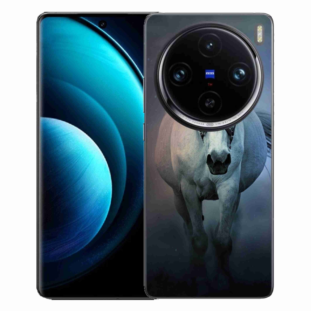 Gél tok mmCase Vivo X100 Pro 5G - futó fehér lóhoz
