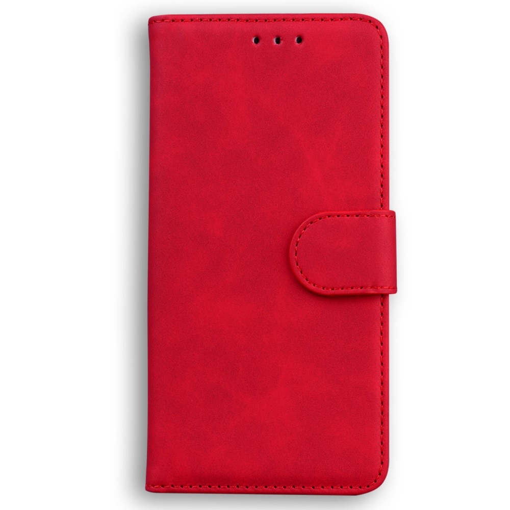 Szilárd könyvtáska a Realme 12 5G/12x 5G készülékhez - piros színű