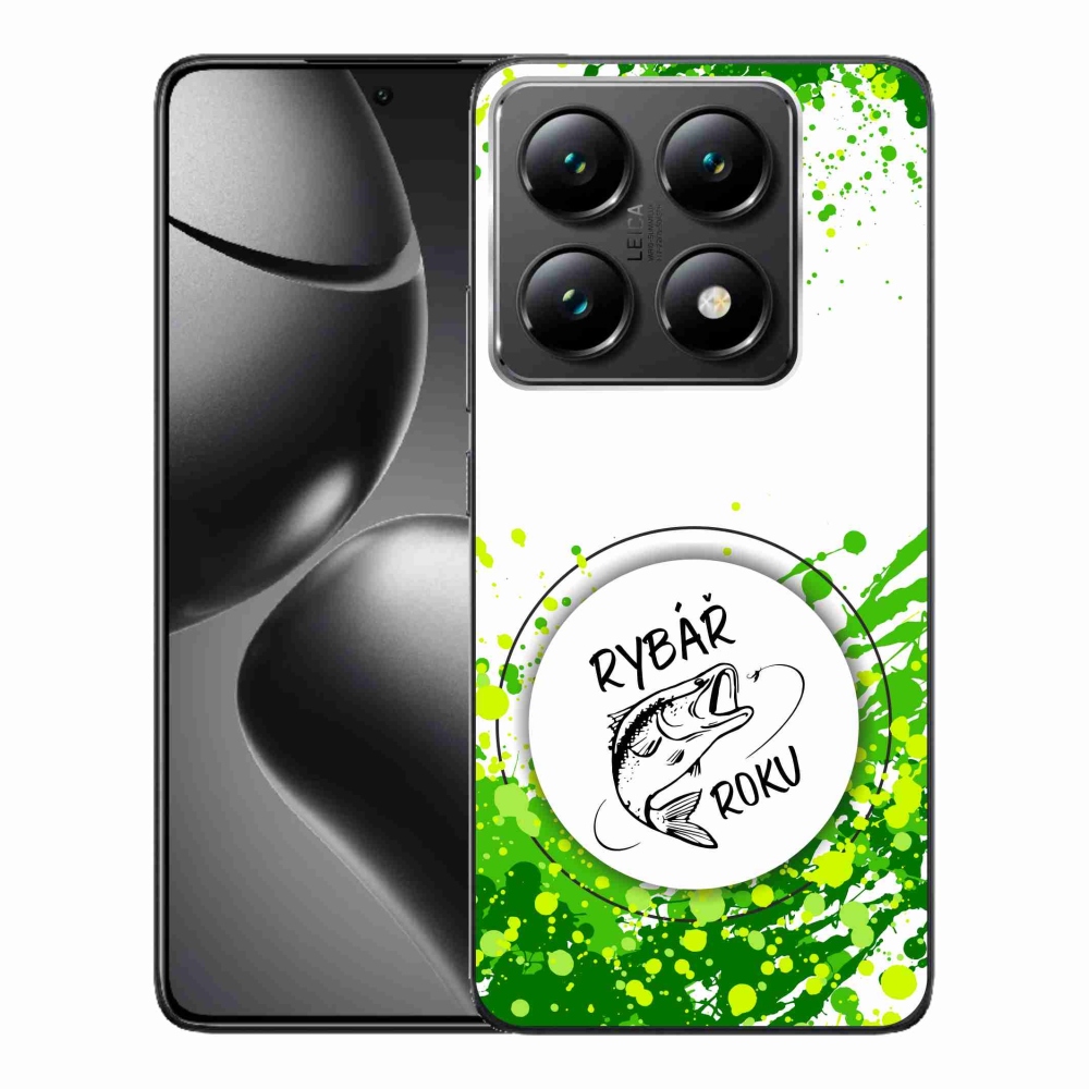 Gél borítás mmCase a Xiaomi 14T Pro számára - az év halászának fehér háttere