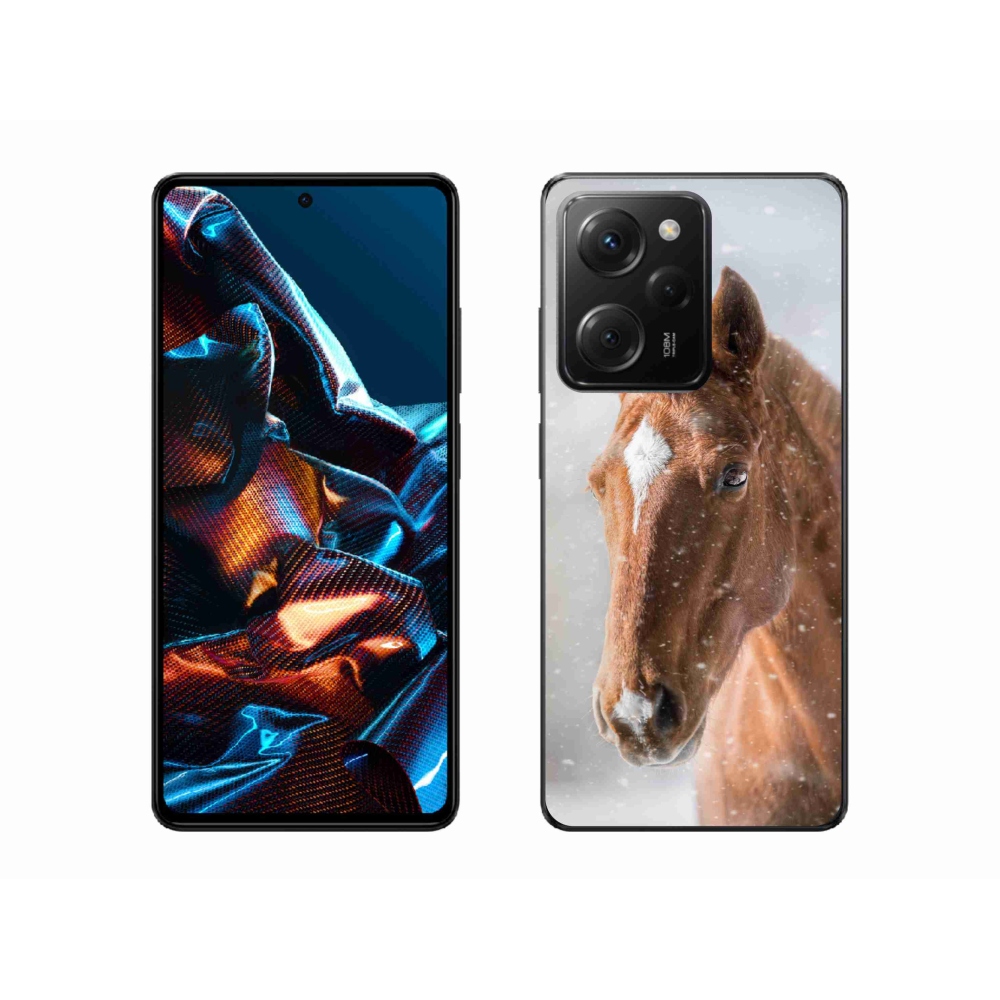 Gél borítás mmCase a Xiaomi Poco X5 Pro 5G-hez - barna ló 2