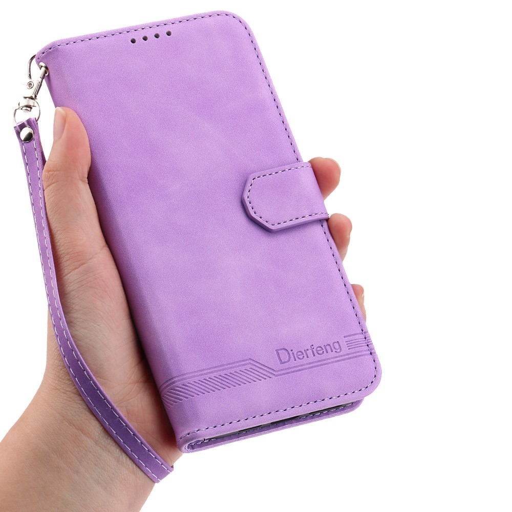 DIERFENG könyv tok a Xiaomi Redmi Note 14-hez - lila
