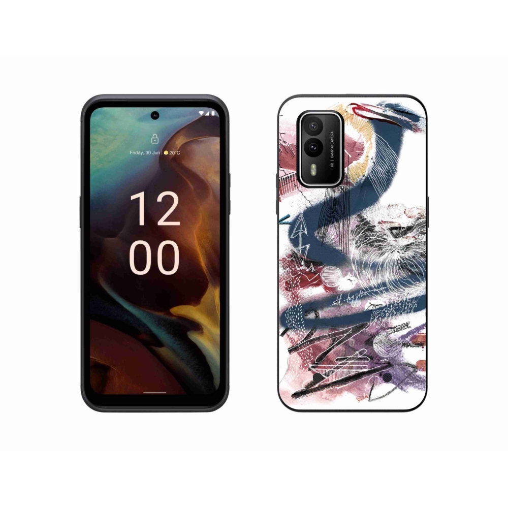 Zselés borítás mmCase a Nokia XR21 készülékhez - absztrakt motívum 28