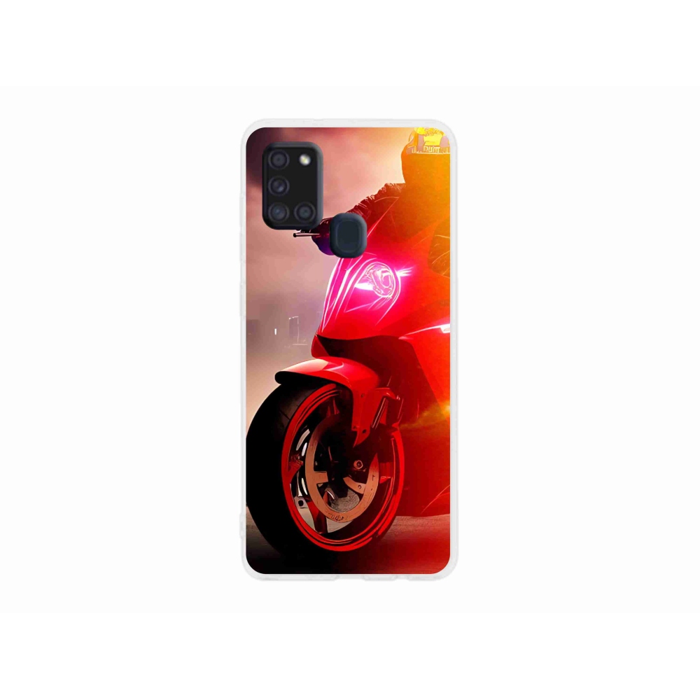 Gél borítás mmCase Samsung Galaxy A21s készülékhez - motorkerékpár