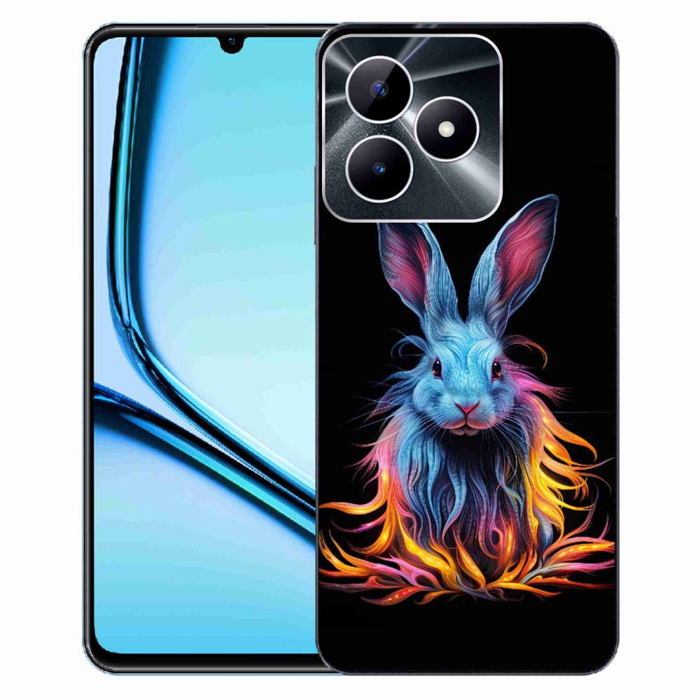Zselés borító mmCase a Realme Note 50 készülékhez - absztrakt nyúl