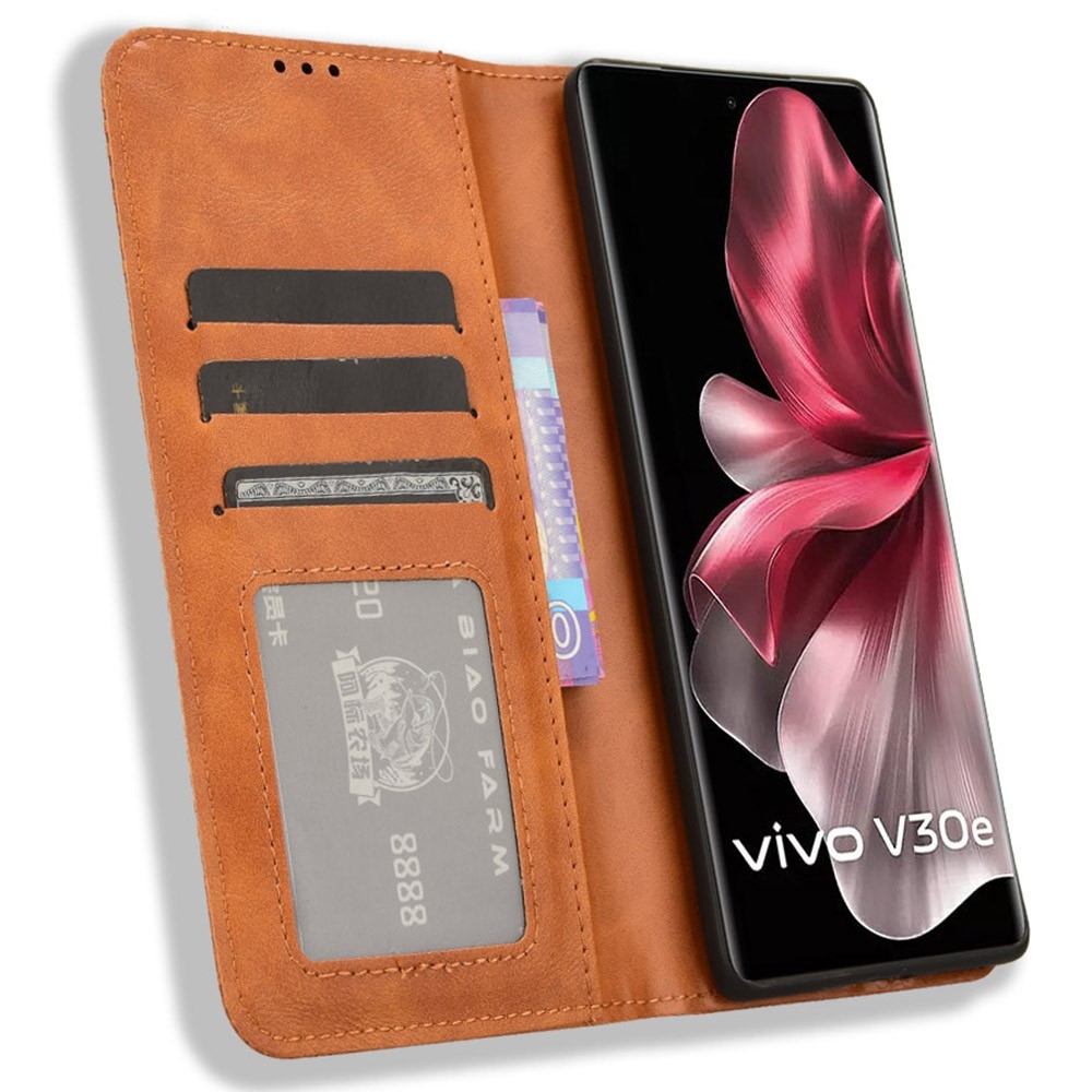 Több könyv tok a Vivo V40 Lite 5G-hez - barna