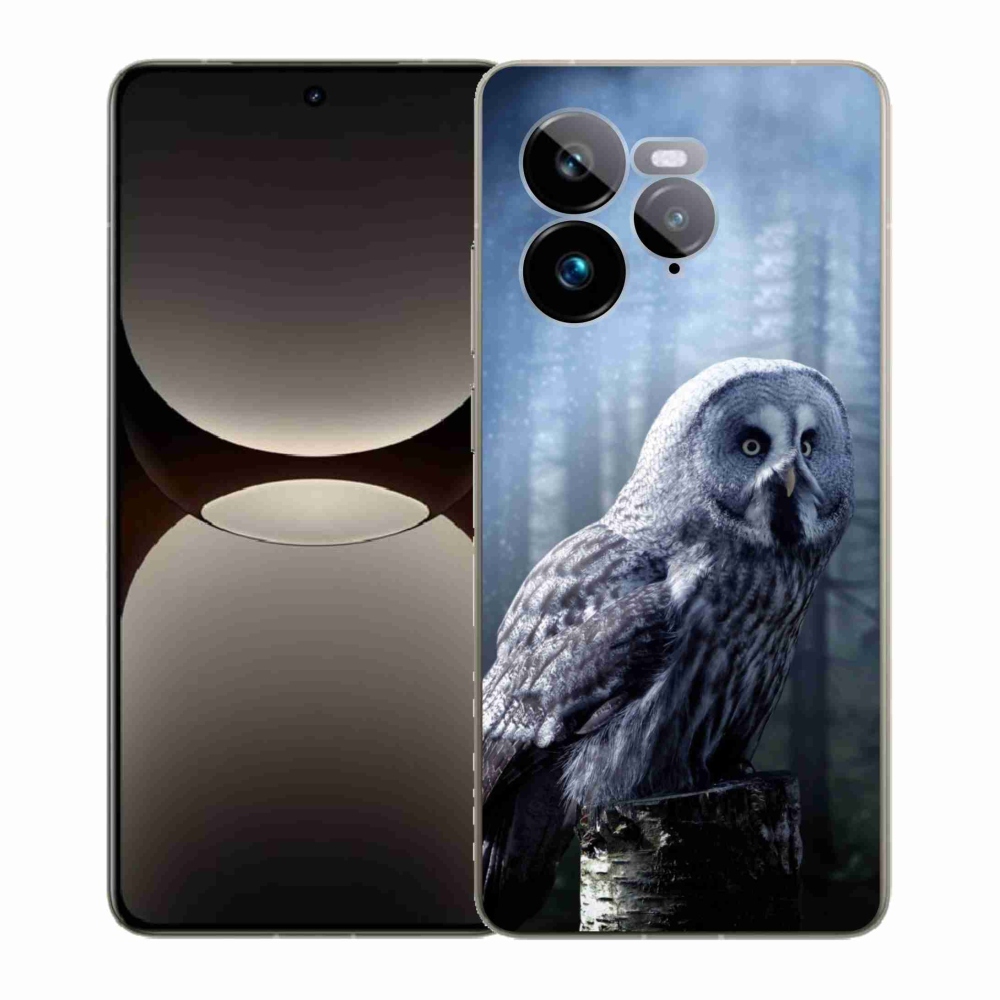 Gél borítás mmCase a Realme GT 7 Pro 5G számára - bagoly
