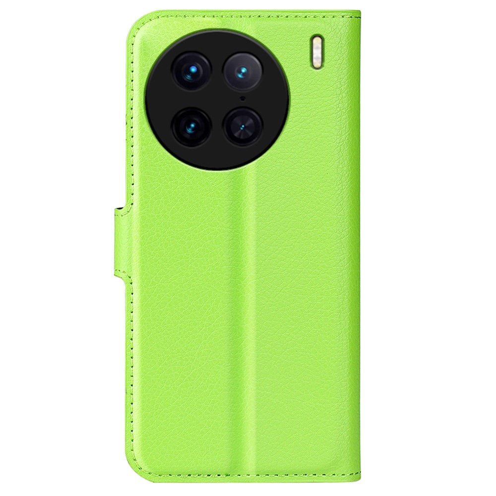 Litchi könyv tok a Vivo X90 Pro-hoz - zöld