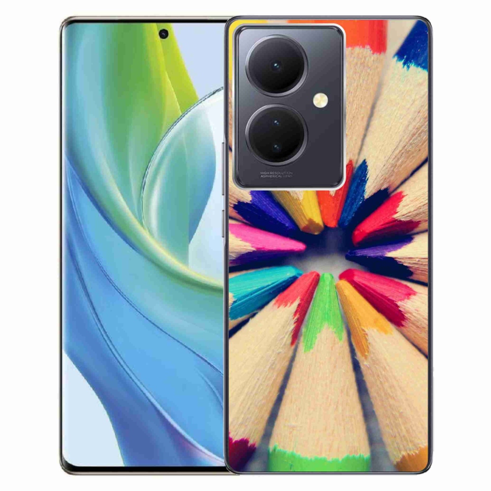 Gél borító mmCase a Vivo V29 Lite 5G-hez - zsírkréták