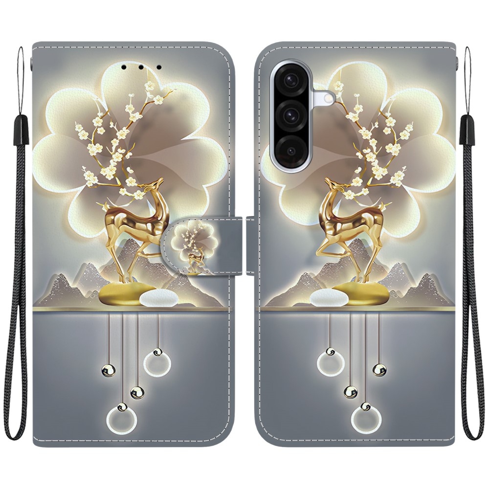 Sokoldalú könyvtáska Samsung Galaxy A36 5G/A56 5G - szarvas