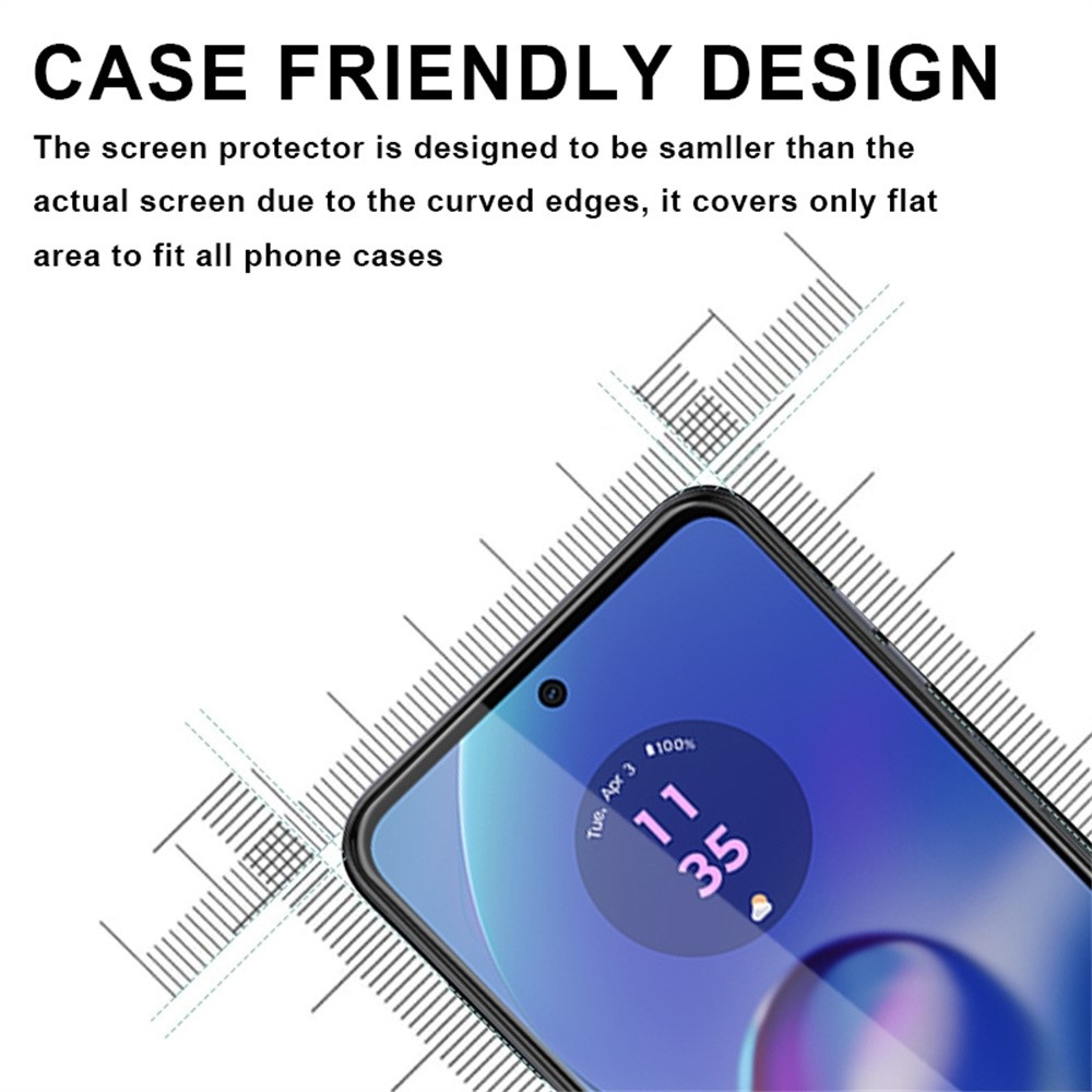 Teljes képernyő edzett üveg a Motorola Moto G84 5G-nél